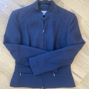 Marks and Spencer Black Zip Up Coat Size 10